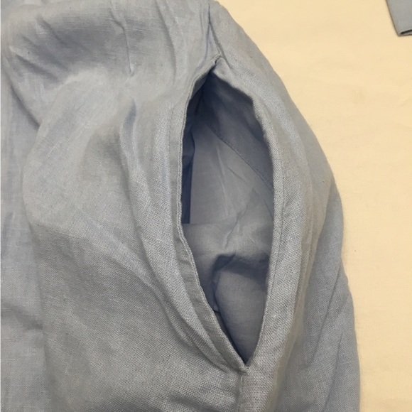 Calypso St. Barth Light Blue Button-Down Midi Dress - Picture 5 of 13